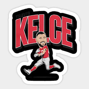 Travis Kelce Caricature Sticker